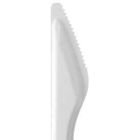 Cuchillo de Fibra Moldeada Blanco 16cm (1.000 Uds)