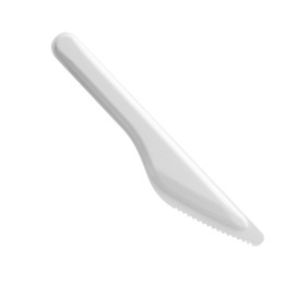 Cuchillo de Fibra Moldeada Blanco 16cm (50 Uds)