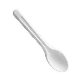 Cuchara de Fibra Moldeada Blanca 16cm (50 Uds)