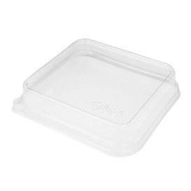 Tapa de rPET para bandeja 18,5x18,5x2,5cm (50 Uds)