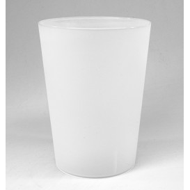 Vaso Reutilizable Durable PP Sidra Translúcido 500ml (16 Uds)