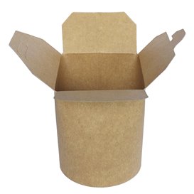 Caja de Cartón Kraft para Noodles 950ml (25 Uds)