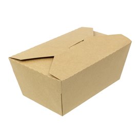 Caja de Cartón Kraft Comida para Llevar 900ml (200 Uds)