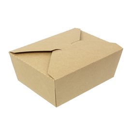 Caja de Cartón Kraft Comida para Llevar 1.300ml (200 Uds)