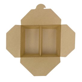 Caja Americana Kraft-Kraft 2C 17x13,5x6,5cm 1.000ml (25 Uds)