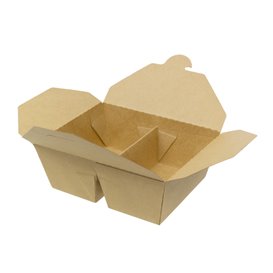 Caja Americana Kraft-Kraft 2C 17x13,5x6,5cm 1.000ml (25 Uds)