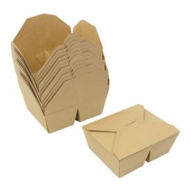 Caja Americana Kraft-Kraft 2C 17x13,5x6,5cm 1.000ml (25 Uds)