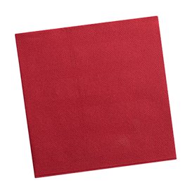 Servilleta Airlaid Rojo 40x40cm (50 Uds)