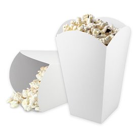 Caja Palomitas Mediana Blanca 90gr 7,8x10,5x18cm (350 Uds)