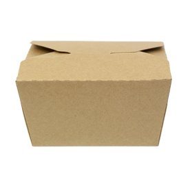 Caja Americana Kraft-Kraft 12x10,5x6,5cm 750ml (25 Uds)