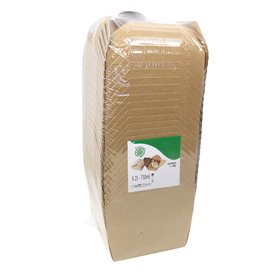 Caja Americana Kraft-Kraft 12x10,5x6,5cm 750ml (25 Uds)