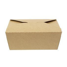 Caja Americana Kraft-Kraft 17x13,5x6,5cm 1.300ml (200 Uds)