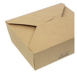 Caja Americana Kraft-Kraft 17x13,5x6,5cm 1.300ml (200 Uds)