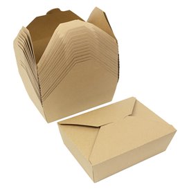 Caja Americana Kraft-Kraft 21,5x15,5x6,5cm 1.900ml (200 Uds)