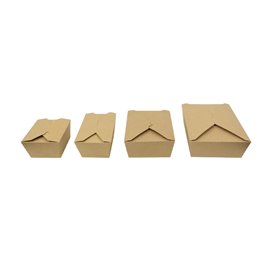 Caja Americana Kraft-Kraft 16x10x6,5cm 900ml (200 Uds)