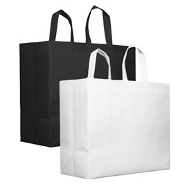 Bolsa Tela TNT PREMIUM Grande Blanca 45+20x40cm (25 Uds)