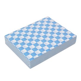 Envuelta Antigrasa “Vichy” Azul 20x24,5cm (1.000 Uds)