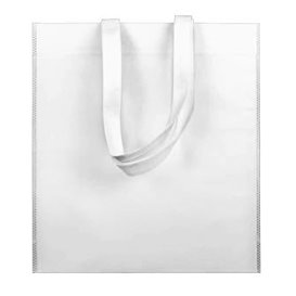 Bolsa Tela TNT Asa Larga Blanco 38x42cm (25 Uds)