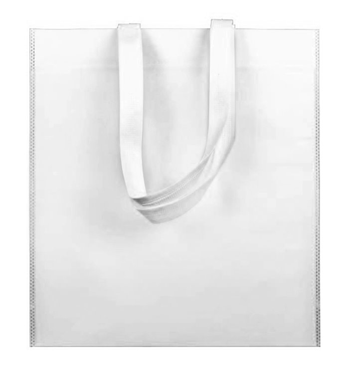 Bolsa Tela TNT Asa Larga Blanco 38x42cm (25 Uds)