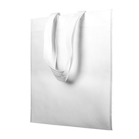 Bolsa Tela TNT Asa Larga Blanco 38x42cm (25 Uds)