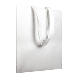 Bolsa Tela TNT Asa Larga Blanco 38x42cm (25 Uds)