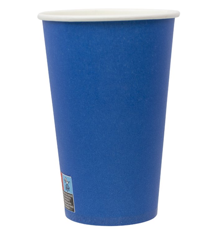 Vaso Cartón "Colores" Azul 600ml Ø9,4cm (320 Uds)