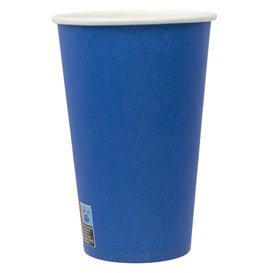 Vaso Cartón "Colores" Azul 600ml Ø9,4cm (20 Uds)