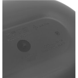 Bol Reutilizable Durable PP Bio Gris "Revolve" Oval 1000ml 22x17,4x5cm (144 Uds)