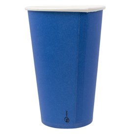 Vaso Cartón "Colores" Azul 600ml Ø9,4cm (320 Uds)