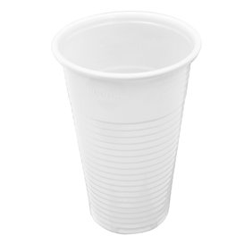 Vaso de Plástico PP Blanco 220ml (100 Uds)