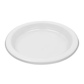 Plato Reutilizable PS Llano Blanco 16,5cm (50 Uds)