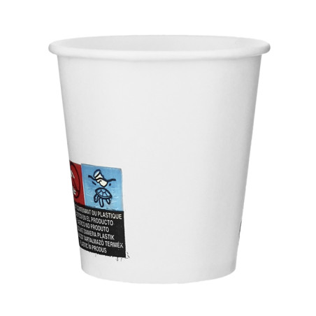 Vaso Cartón 3Oz/100ml Blanco Ø5,8cm (20 Uds)