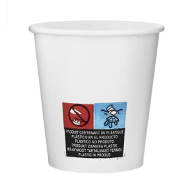 Vaso Cartón 3 Oz/100ml Blanco Ø5,8cm (50 Uds)