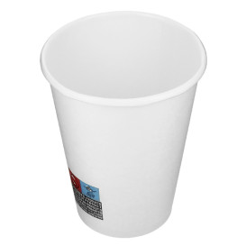 Vaso Cartón 12 Oz/360ml Blanco Ø8,9cm (40 Uds)