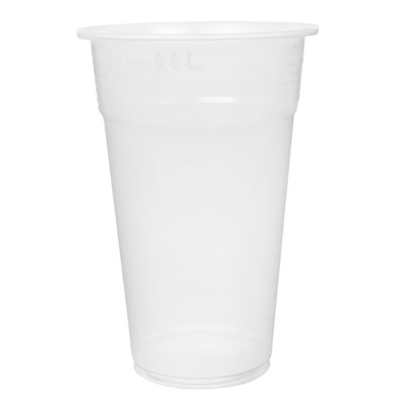 Vaso de Plástico PP Reutilizable Transparente 550ml Ø9,0cm (800 Uds)