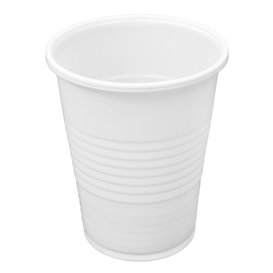 Vaso de Plástico PP Reutilizable Blanco 240ml (2.000 Uds)