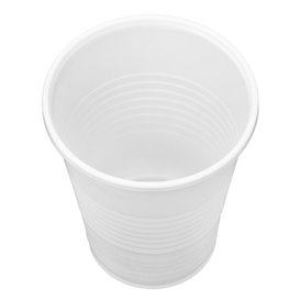 Vaso de Plástico PP Reutilizable Blanco 240ml (2.000 Uds)