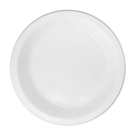 Plato Hondo Reutilizable Económico PS Blanco Ø22cm (25 Uds)