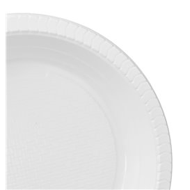 Plato Hondo Reutilizable Económico PS Blanco Ø22cm (25 Uds)