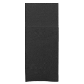 Servilleta Canguro de Papel Punta-Punta 33x40cm Negra (600 Uds)