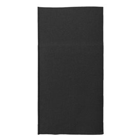 Servilleta Canguro de Papel Punta-Punta 40x40cm Negra (30 Uds)