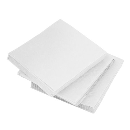 Servilleta Cocktail de Papel Punta-Punta 20x20cm 2C Blanca (2.400 Uds)