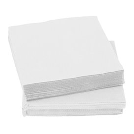 Servilleta Cocktail de Papel Punta-Punta 20x20cm 2C Blanca (100 Uds)