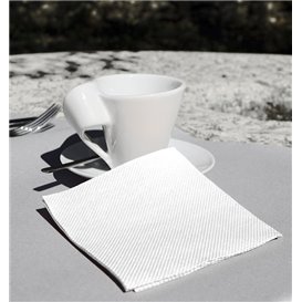 Servilleta Cocktail de Papel Punta-Punta 20x20cm 2C Blanca (100 Uds)