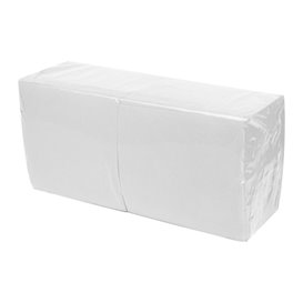 Servilleta Cocktail de Papel Punta-Punta 20x20cm 2C Blanca (100 Uds)