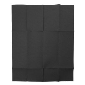 Servilleta Canguro de Papel Punta-Punta 33x40cm Negra (60 Uds)