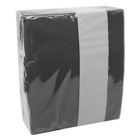 Servilleta Canguro de Papel Punta-Punta 33x40cm Negra (60 Uds)