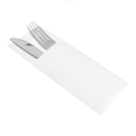 Servilleta Canguro de Papel Punta-Punta 33x40cm Blanca (60 Uds)