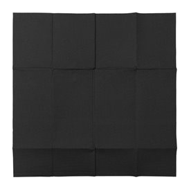 Servilleta Canguro de Papel Punta-Punta 40x40cm Negra (30 Uds)