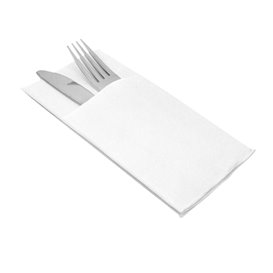 Servilleta Canguro de Papel Punta-Punta 40x40cm Blanca (480 Uds)